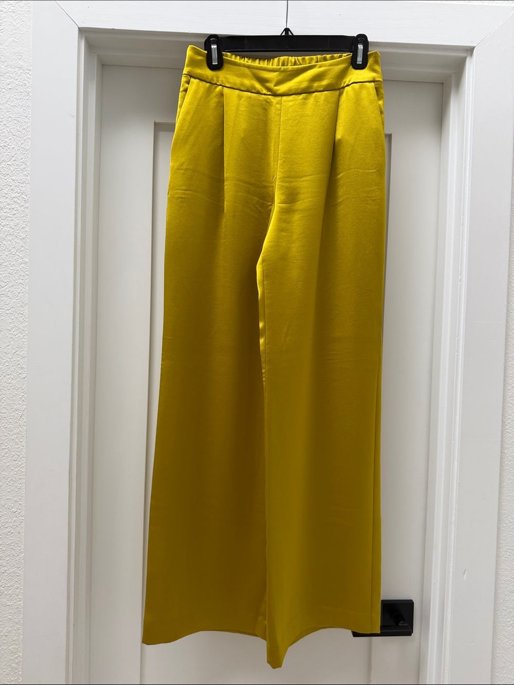 Express Wide Leg Pants in Mustard Yellow